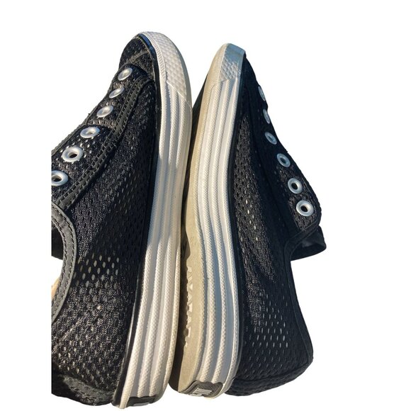 Converse All Star Unisex size Women 8 Men 6 Black Slip-On Mesh Sneakers  Shoes - Picture 6 of 8